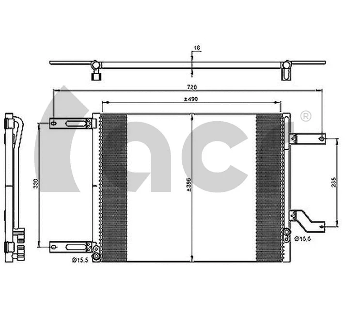 Condenser, air conditioning (300155)