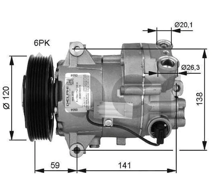 Compressor, air conditioning (133185)