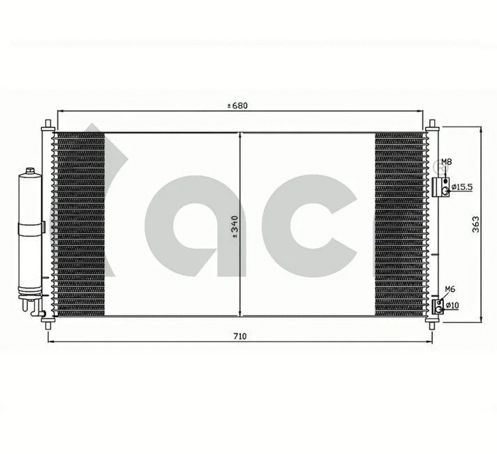 Condenser, air conditioning (300614)