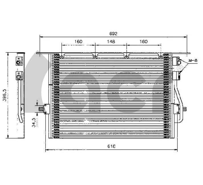 Condenser, air conditioning (300041)