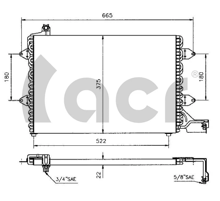 Condenser, air conditioning (300112)