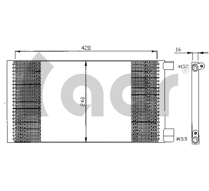 Condenser, air conditioning (300532)