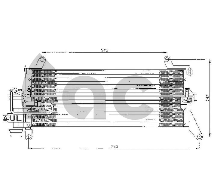Condenser, air conditioning (300293)