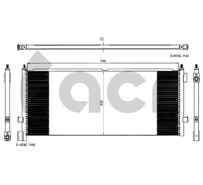 Condenser, air conditioning (300563)
