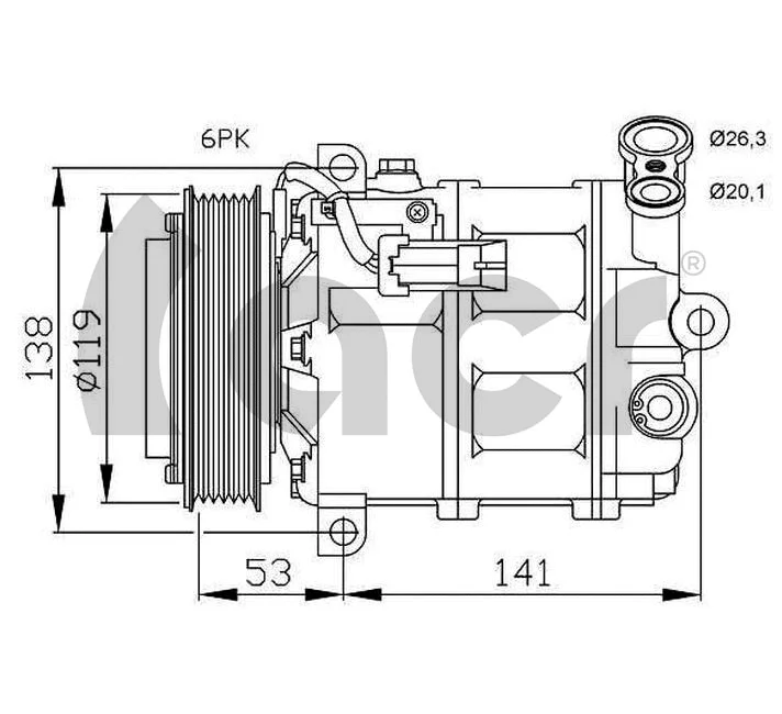 Compressor, air conditioning