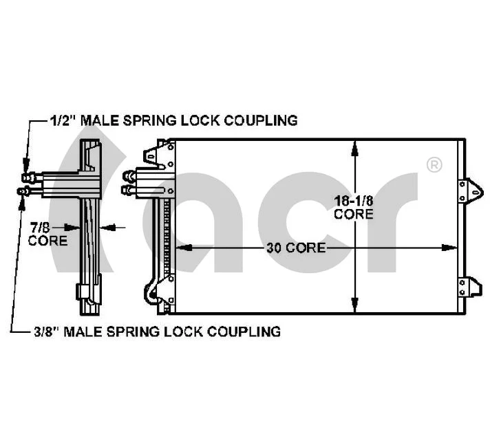 Condenser, air conditioning (300154)