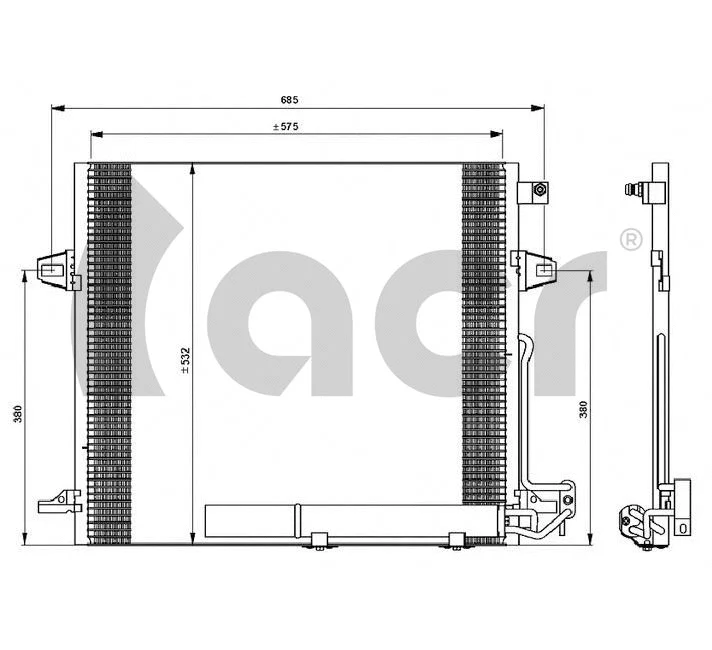 Condenser, air conditioning