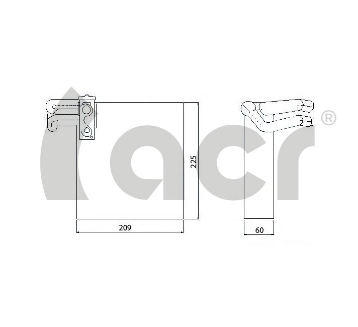 Evaporator, air conditioning