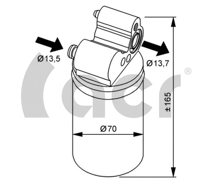 Dryer, air conditioning (170600)