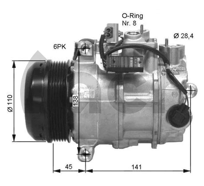 Compressor, air conditioning (135256R)