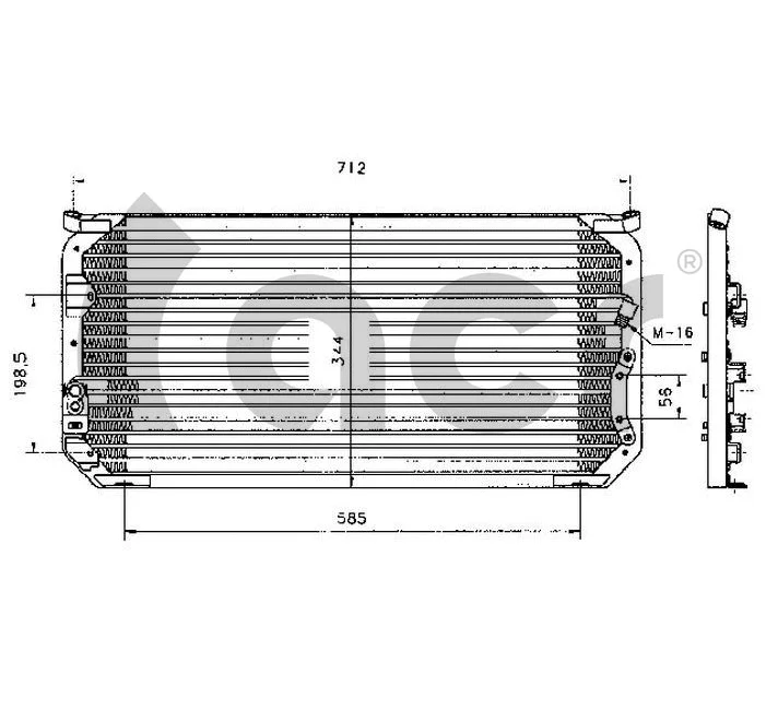 Condenser, air conditioning (300070)