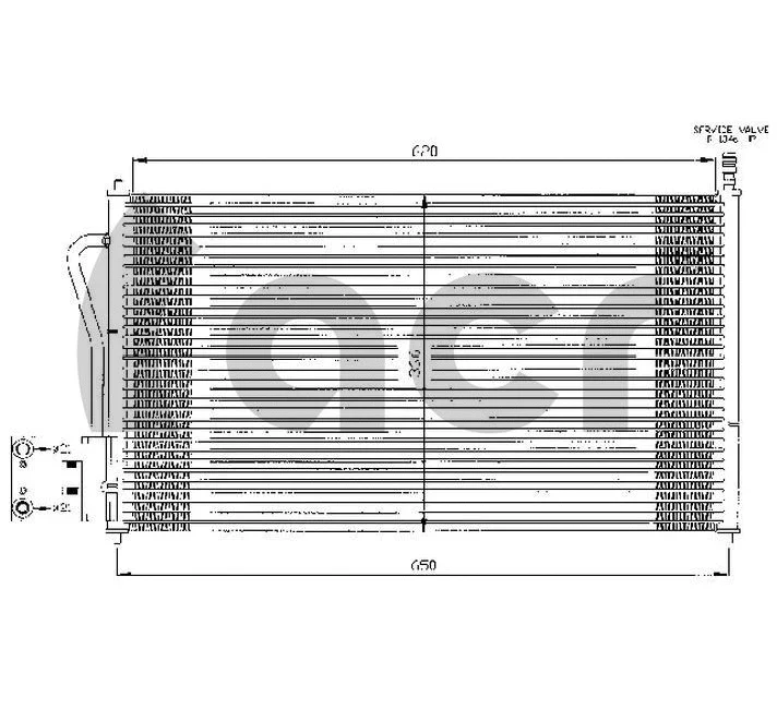 Condenser, air conditioning (300050)