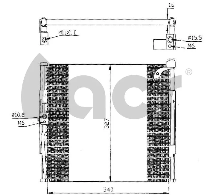 Condenser, air conditioning (300206)