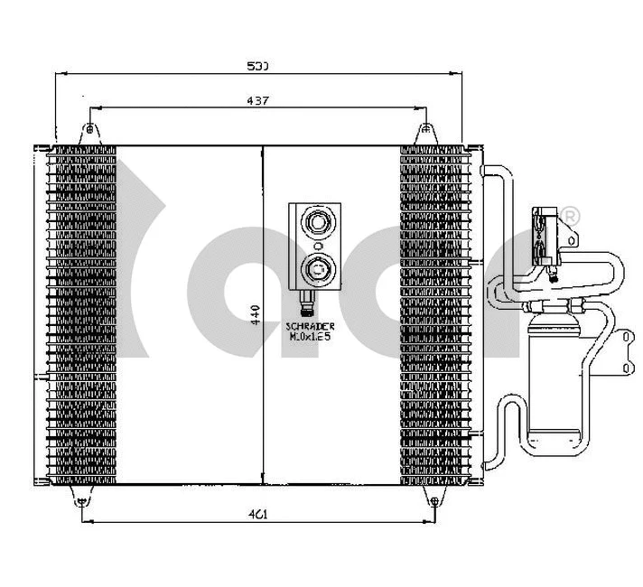 Condenser, air conditioning (300460)