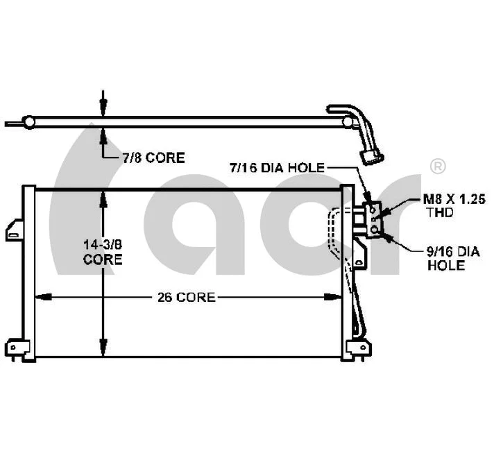 Condenser, air conditioning (300152)