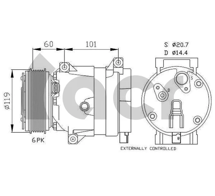 Compressor, air conditioning