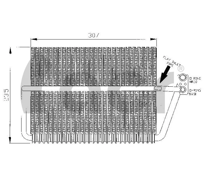 Evaporator, air conditioning (310131)