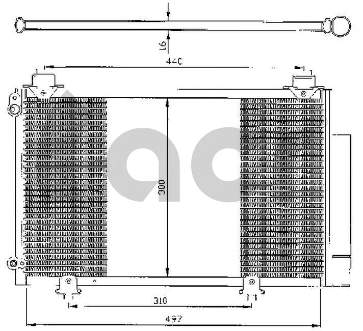 Condenser, air conditioning (300365)
