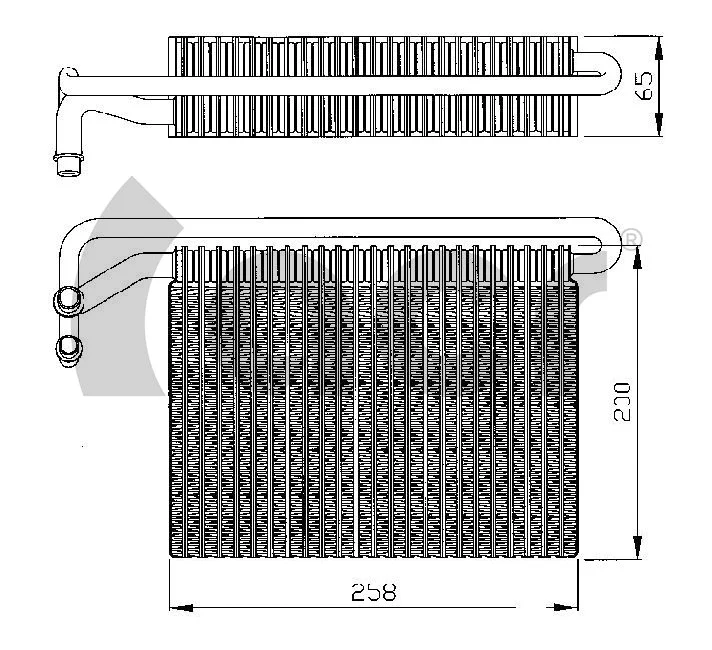 Evaporator, air conditioning (310152)