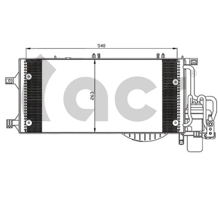 Condenser, air conditioning (300590)
