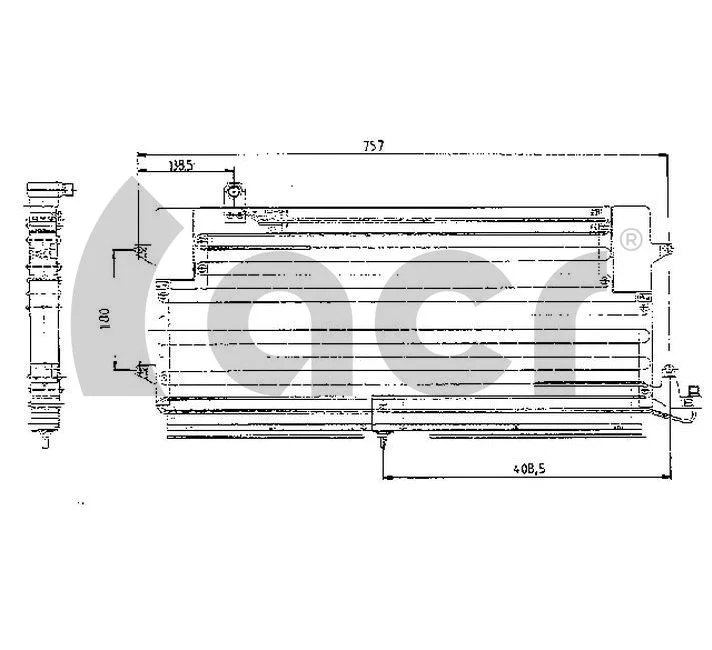 Condenser, air conditioning (300047)