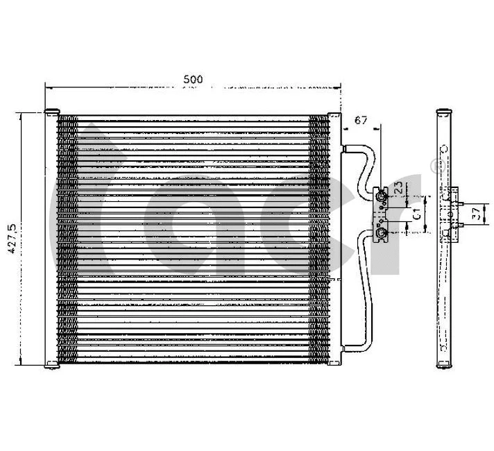 Condenser, air conditioning (300254)