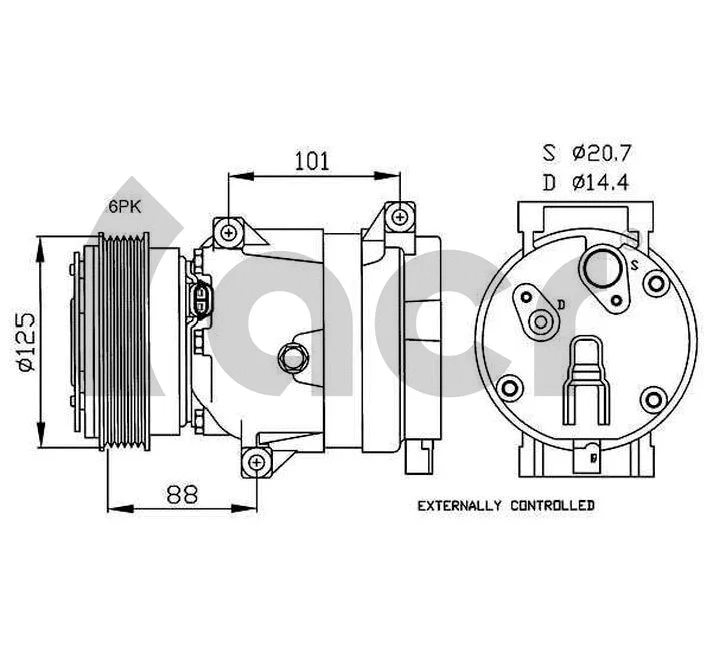 Compressor, air conditioning