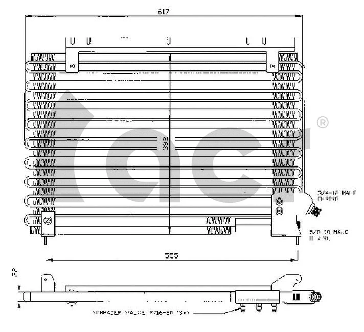 Condenser, air conditioning (300202)