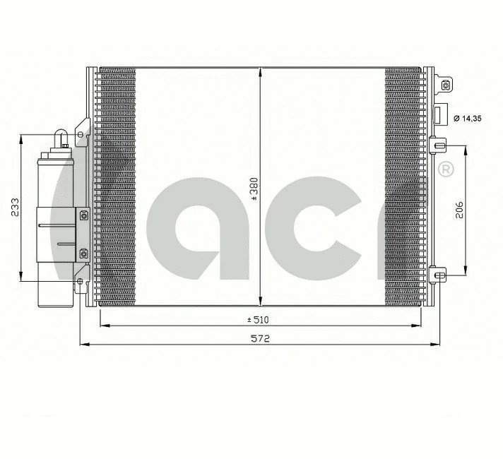 Condenser, air conditioning (300656)