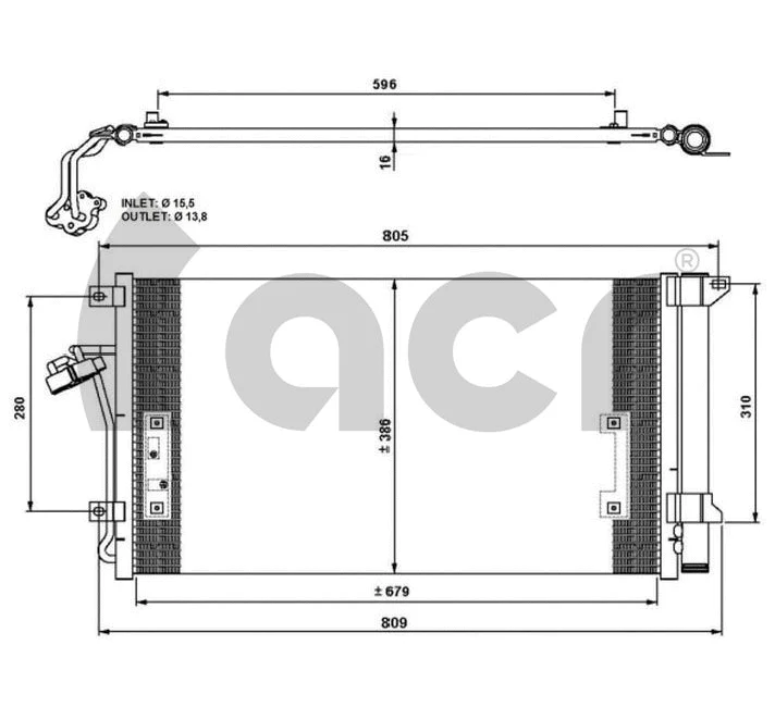 Condenser, air conditioning (300686)