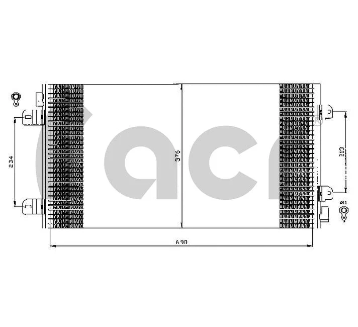 Condenser, air conditioning (300530)