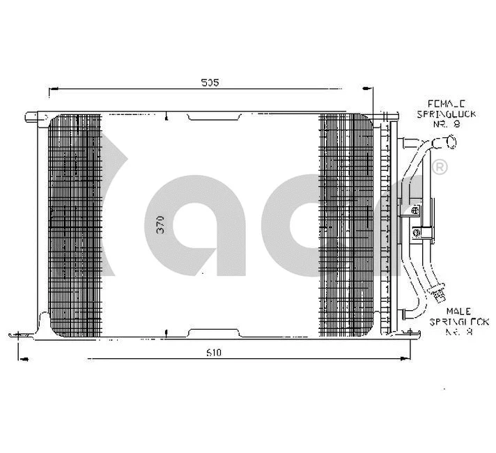 Condenser, air conditioning (300032)