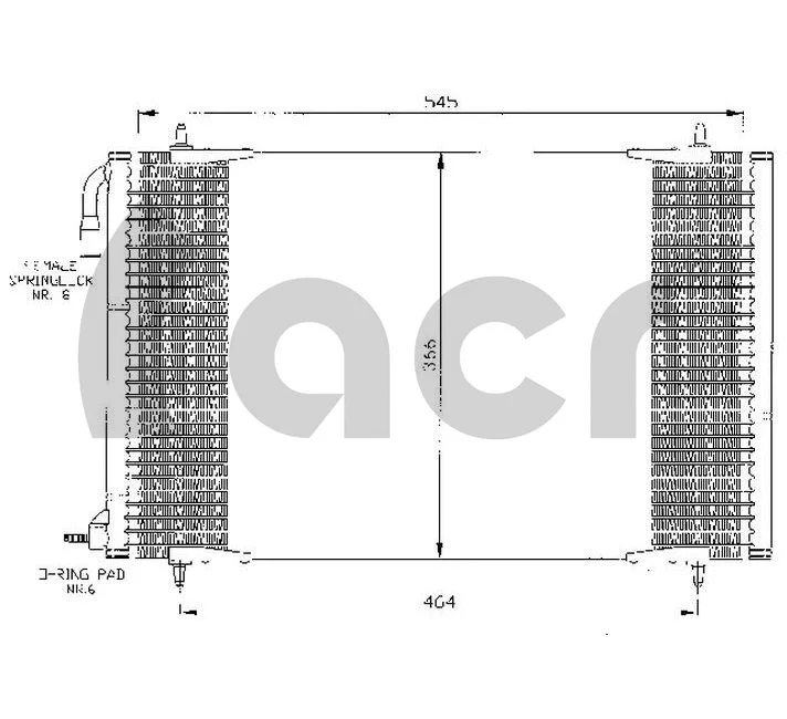 Condenser, air conditioning (300084)