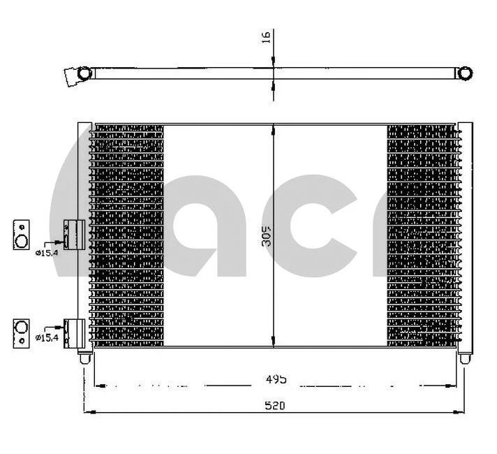 Condenser, air conditioning (300544)