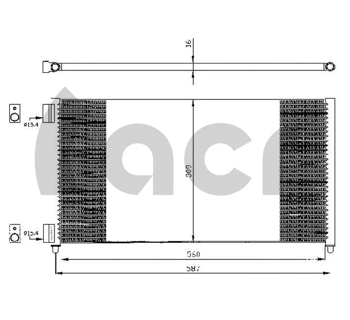Condenser, air conditioning (300539)