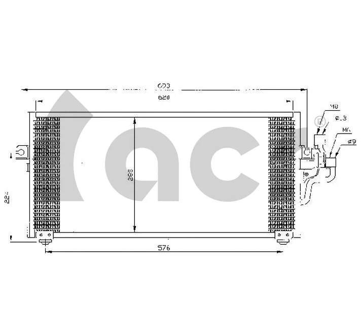 Condenser, air conditioning (300304)