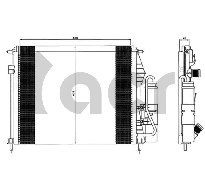 Condenser, air conditioning (300591)
