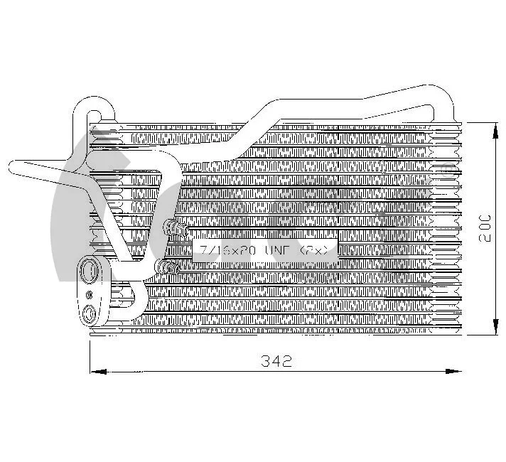 Evaporator, air conditioning (310003)