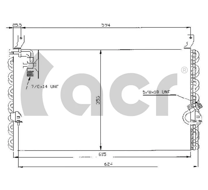Condenser, air conditioning (300118)