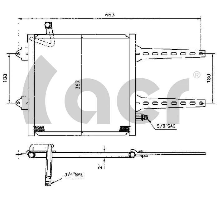 Condenser, air conditioning (300079)