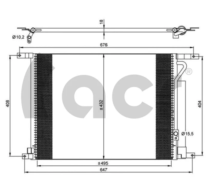 Condenser, air conditioning (300702)