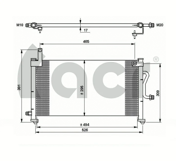 Condenser, air conditioning (300653)