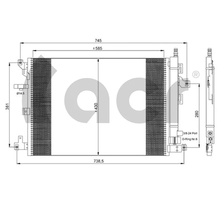 Condenser, air conditioning