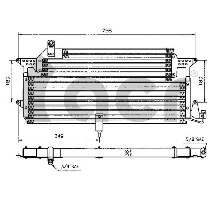 Condenser, air conditioning (300126)