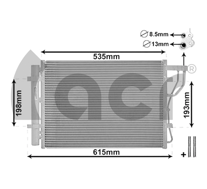 Condenser, air conditioning (300778)