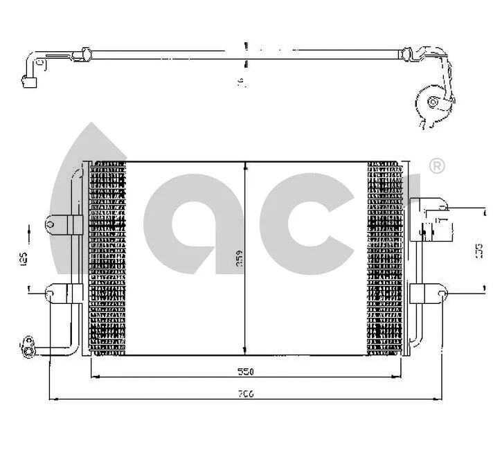 Condenser, air conditioning (300332)