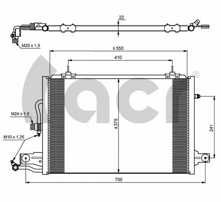 Condenser, air conditioning (300044)