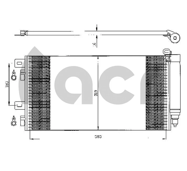 Condenser, air conditioning (300526)
