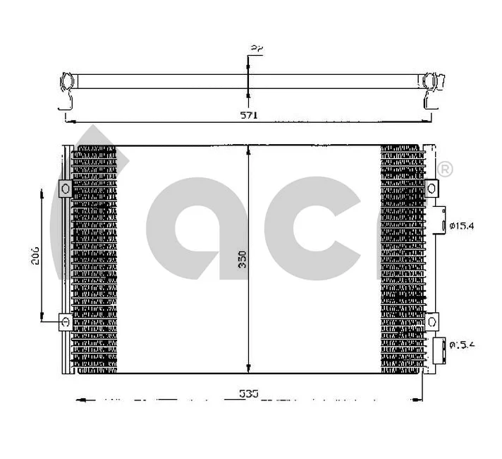 Condenser, air conditioning (300412)