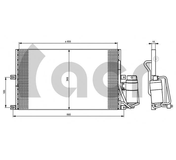 Condenser, air conditioning (300043)